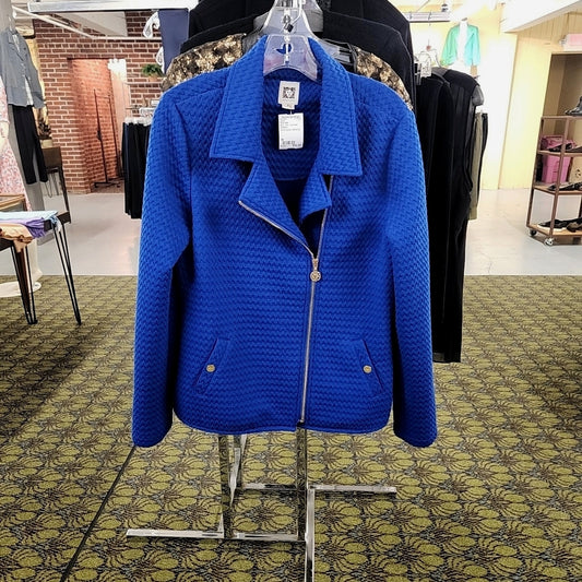 Size M Blue Anne Klein Jacket