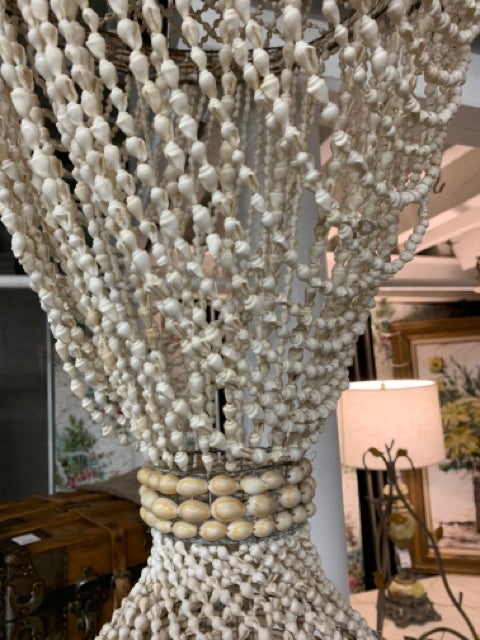 sea shell hanging lamp - Divine Consign Furniture