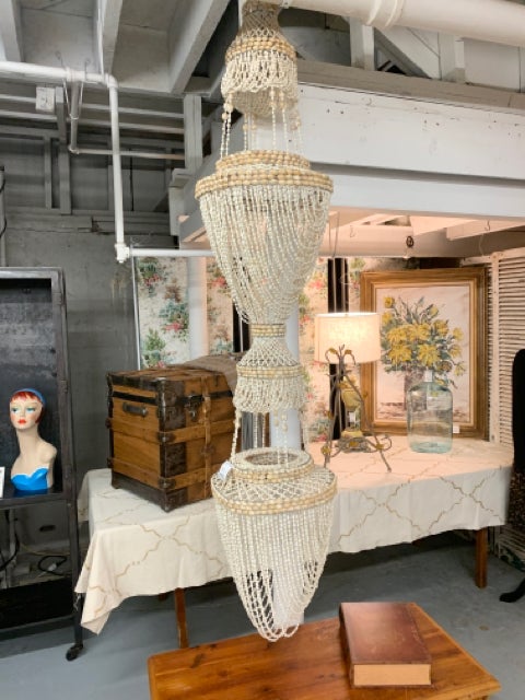 sea shell hanging lamp - Divine Consign Furniture