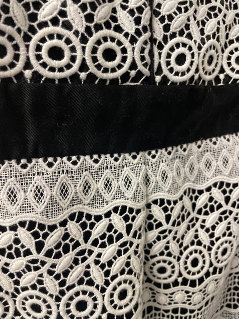 Size 6 Black/White Cynthia Steffe Strapless Dress - Divine Consign Furniture
