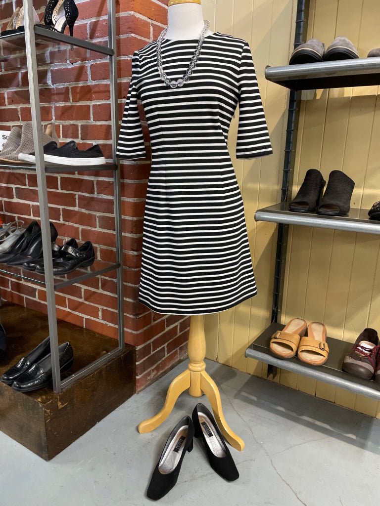 Size S black stripe Dress - Divine Consign Furniture